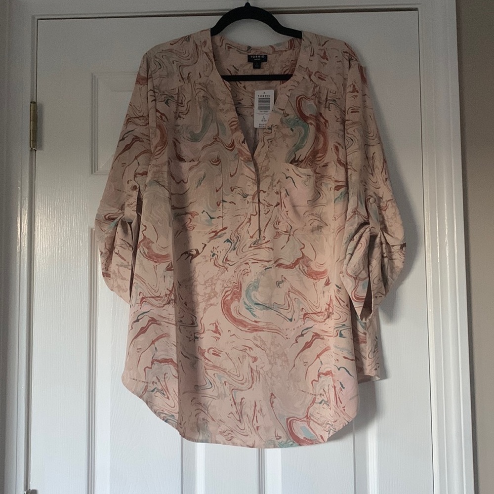 Torrid multicolor Harper blouse